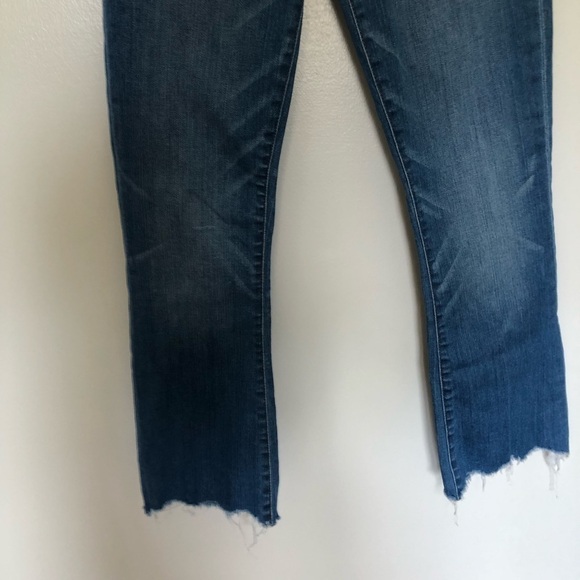 Madewell Cali Demi Boot Jeans Chewed Hem Edition 24 - Picture 2 of 5